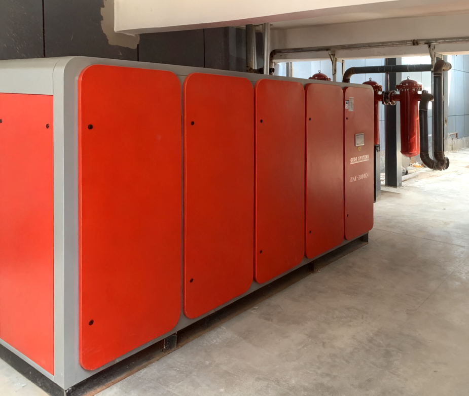 200kW 强输出!格素 BAE-200FC + 双级压缩螺杆空压机,赋能内蒙古供热高效运行 200kW 强输出!格素 BAE-200FC + 双级压缩螺杆空压机,赋能内蒙古供热高效运行